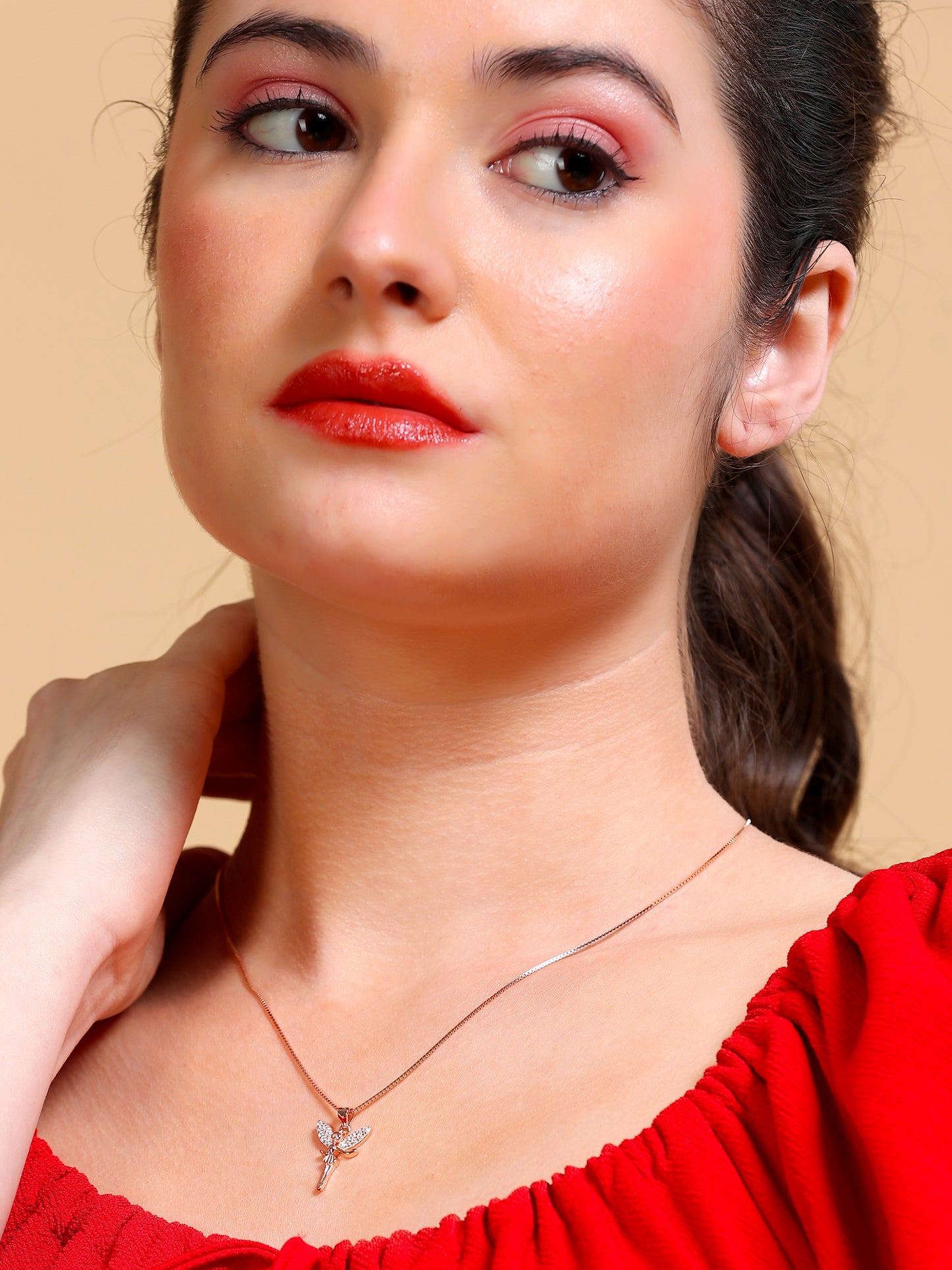 Crystal Fairy Pendant Necklace