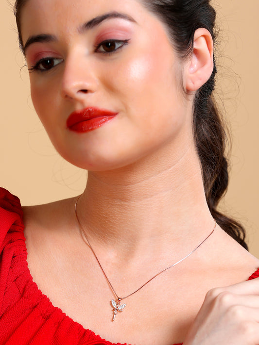 Crystal Fairy Pendant Necklace