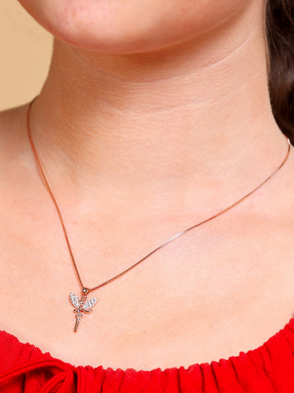 Crystal Fairy Pendant Necklace