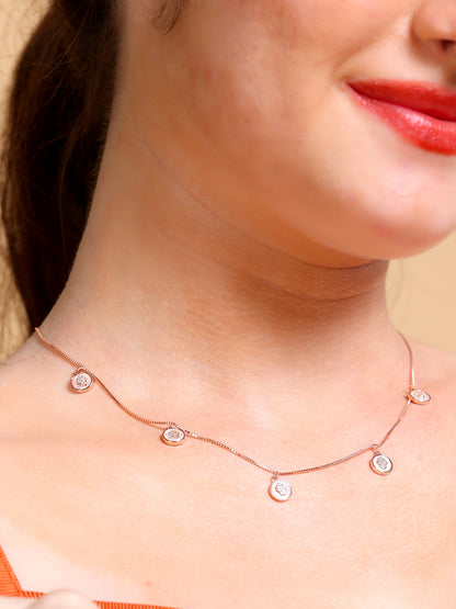 Hamsa Coin Charm Necklace