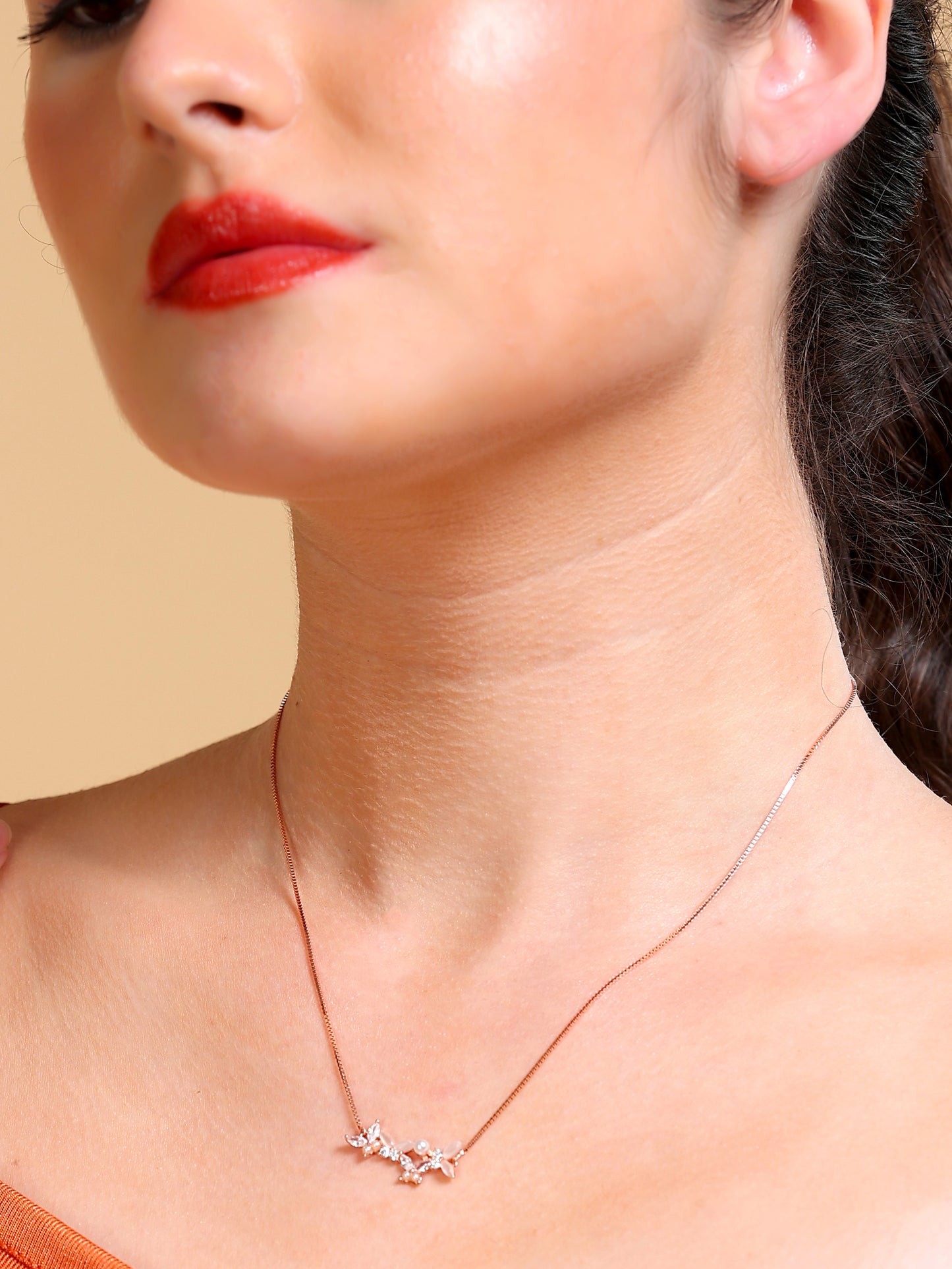 Pearl Marquise Cluster Necklace