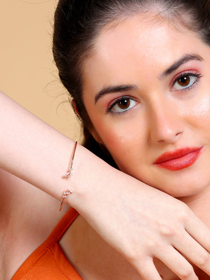 Marquise Cluster Open Cuff Bracelet