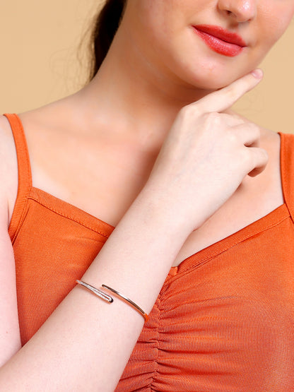Crystal Pave Open Cuff Bracelet