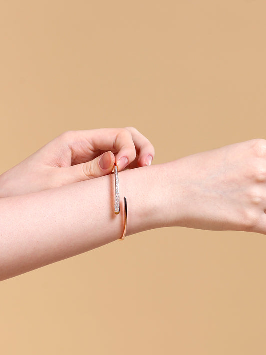 Crystal Pave Open Cuff Bracelet